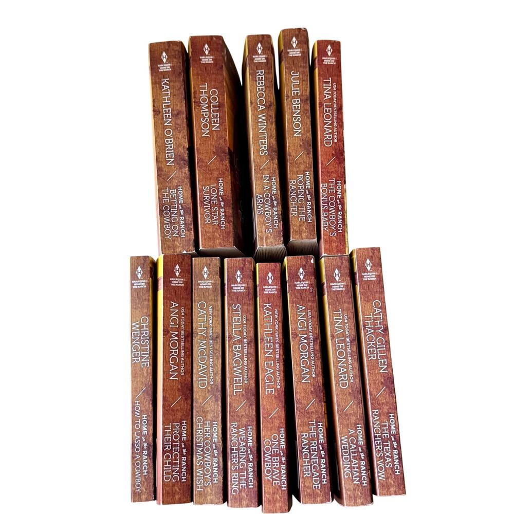 Lot of 13 Harlequin Home on the Ranch Romance Paperbacks Western Small Town